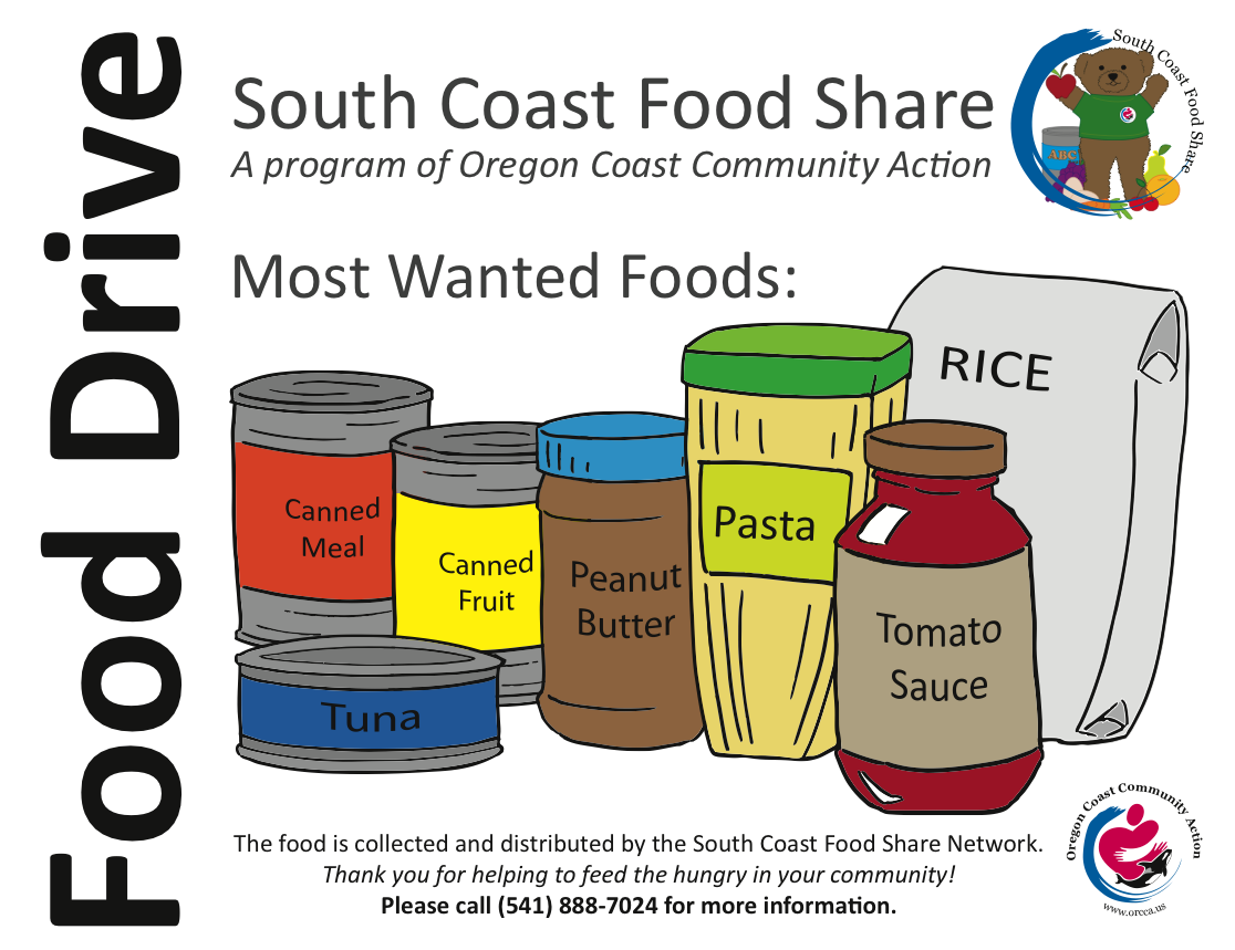 Joshann layout ORCCA - SCFS Food Drive Barrels Poster