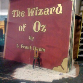 Joshann painting cover of wizard of oz book