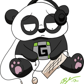 Joshann digital drawing sad panda guude