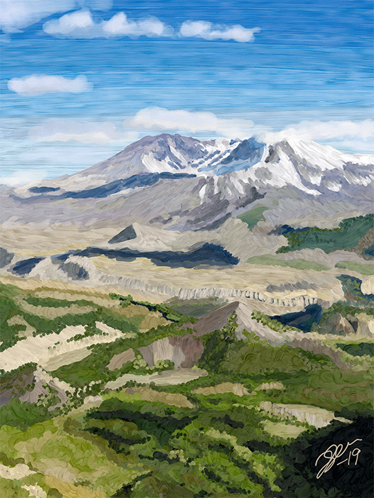 Mt. Saint Helens - Procreate, iPad